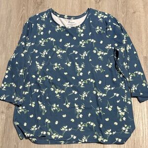Floral Navy Blouse by Penmans